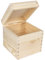 Creative Deco Quadratische Holzkiste mit Deckel | 16 x 16 x 16 cm (+/- 1 cm) | Holzbox Aufbewahrungsbox Spielzeugkiste Unlackiert Kasten | Ideal für Wertsachen, Spielzeuge und Werkzeuge