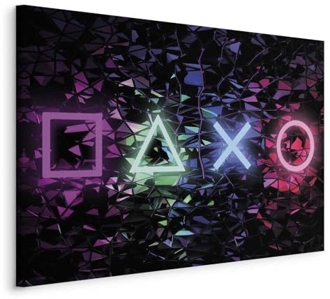 murando - Leinwand Bilder für Gamers 120x80 cm Vlies Leinwandbild 1 tlg Kunstdruck modern Wandbilder Groß XXL Wohnzimmer Wanddekoration Design Wand Bild - Spielkonsole Game i-A-0164-b-a