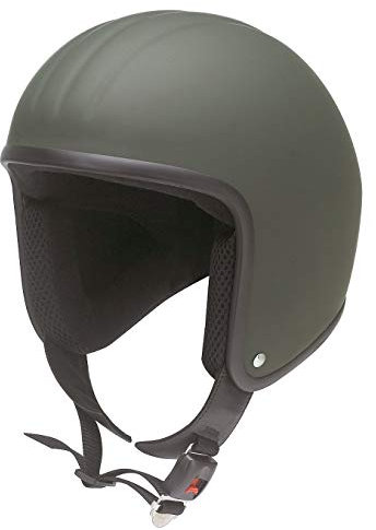 Redbike Oldtimer Motorrad Halbschalenhelm RB 671 matt-Oliv ohne ECE L