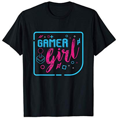 Gamer Girl - Vintage Gaming Video Console Computer PC Gift T-Shirt