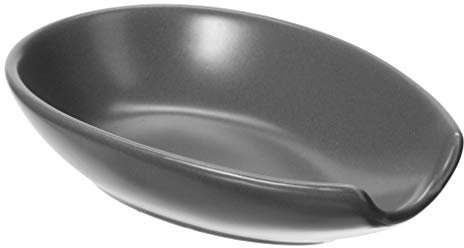 Oggi 5429.10 Spooner Spoon Rest, Ceramic, Charcoal