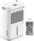 Greenmigo Deumidificatore Pro WiFi Assorbire l'acqua 13/24h Deumidificazione Ionizzatore per Ambiente max 50m²,Purificatore d'aria Silenziosa per Casa,Camera da letto,Ufficio,Garage,Contro Muffa