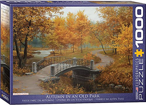 1000 Teile Puzzle Die Brücke im herbstlichen Park