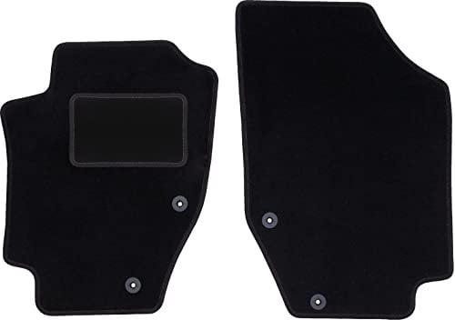 Wielganizator Automatte – Passend für Peugeot 307CC Cabrio 2003-2008 – Velours – Autozubehör - Auto Fußmatten – Fußmatte Auto – 2-teilig - schwarz
