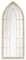La Hacienda Tall Church Mirror, Extra Large, Indoor & Outdoor Mirror, Stone Effect
