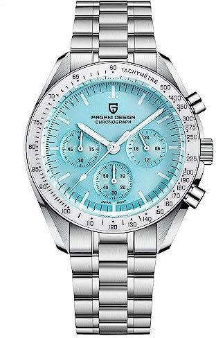 Pagani Design 1701 Herrenuhr Herren Quarzuhr, Japanisches VK63 Uhrwerk, 100 Meter wasserdicht, Saphirglas Chronograph, Luxus-Sportuhr aus Edelstahl.