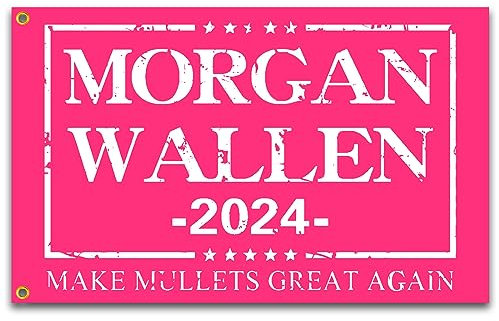 siixoi Morgan Flagge, 90 x 150 cm, lustige Männerhöhle, Wand, Morgan 2024, Flagge für Zimmer, Teenager, Mädchen, drinnen und draußen, Schlafzimmer und Studentenwohnheim, Wanddekoration, rosa Banner,