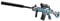 Splatter Ball Blaster Automatic, Gel-Blaster Full-auto and semi-auto with Goggles, Long Range Gel Ball Blaster Gun M416 for Shooting Team Games Outdoor Activities Ages 8+-Blue
