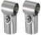 sourcing map T Pipe Clamp Connector 2pcs Structural Pipe Connector Chain Link Fence Clamp Stainless Steel Corner Fitting End Rails Clamp, Fit OD 1 Inch(25mm)