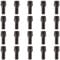 RYBO Tornillos de Seguridad Rueda Coche M14 x 1,25, Rosca 27 mm, Asiento Cónico, Hexagonal 17 mm (Negro)