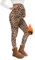 QGGQDD Thermo Umstandsleggings Damen High Waist Schwangerschaftsleggings Warme Leggings Schwangerschaft Winter für Zuhause Sport（Leopard,S）
