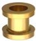 OTHER Piercing Tunnel Mit Gewinde 12 mm Ohr Expander Plug Piercing Schmuck Stahl Edelstahl Chirurgenstahl 316L Gold