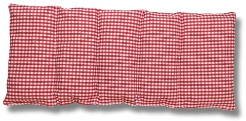 Franzis Nähstube I Kirschkernkissen I 50x20cm I kariert rot I 100% Baumwolle I Körnerkissen I Schmerzlinderung I Wärmekissen für Mikrowelle I Kältekissen