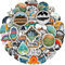 50 PCS Wilderness Adventure Stickers - Outdoor Nature Hiking & Camping Vinyl Decals for Laptops, Water Bottles, Scrapbooks