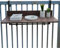 Klappbarer Balkontisch zur Wandmontage, höhenverstellbar, platzsparend, kleiner Terrassen-/Gartentisch, Hängeschrank (80 x 37 cm)