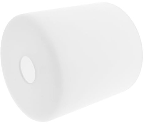 CANIGHT Minimalistischer Glas-Lampenschirm, Weiß, E27, Zylinderform, Mattweiß, 15 cm, für Steh- und Wandleuchten