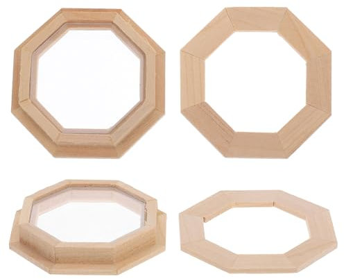 TOPBATHY 2stücke Miniaturfenster Für Puppenhaus Im Maßstab Handgefertigte Holzfensterpaneele Für Miniaturspielzeug Hochsimulierte Mini-fensterrahmen Für Puppenhausmöbel