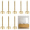 8PCS Brass Decorative Screws,Decorative Mirror Screw,12 mm Mirror Screws Cover Self-Tapping Screws,Brass Decorative Screws with Caps,Brass Decorative Capped Nail for Furniture Fixing