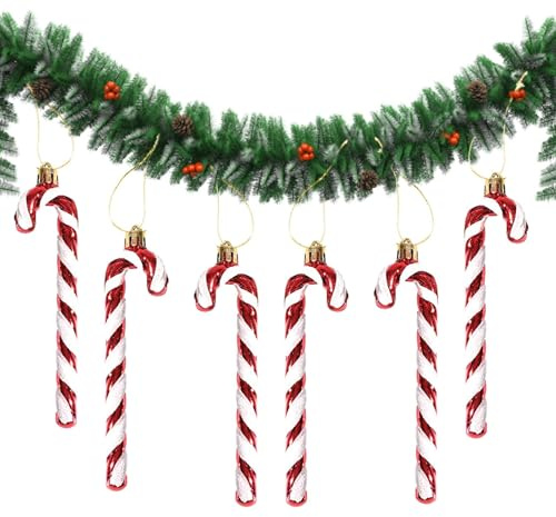 Holdes Christbaum-Ornamente für Zuckerstangen | Weihnachts-Stangen-Ornament für Weihnachtsbaum | Kunsthandwerk von Zuckerstangen als Dekoration für Partyzubehör