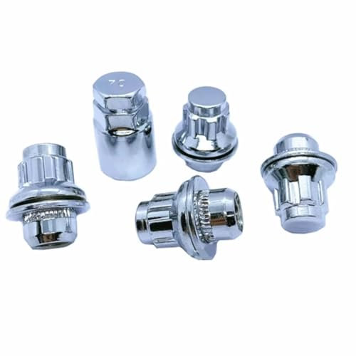 Auto Schloss Radschrauben Kompatibel Mit Toyota Für Auris Für Altezza 1 Set M12x1,5 Standard-Radmuttern Radstahl-Radschrauben OEM: 90942-01083 90942-01033