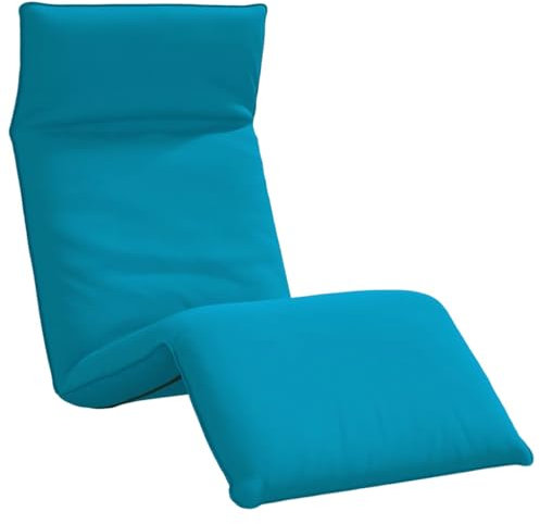vidaXL Sonnenliege Klappbar Hellblau 175x54x8,5 cm Oxford-Gewebe, Sonnenbett, Liege, Bodenstuhl, Liegestuhl, Chaiselongue, Bodensessel, Relaxsessel