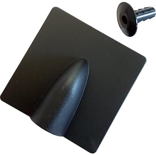 Black Brick Buster & Bush Tidy Cap Kit Indoor & Outdoor Single Cable Hole Cover