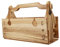 VICASKY 1Stück Outdoor Klapptisch Tragbarer Holztisch Tiefem Holzton Für Garten Camping Und Picknick Mit Praktischem Holzkorb