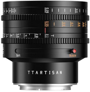 TTARTISAN Obiettivo cinematografico T2.1 da 35 mm, full frame, messa a fuoco manuale, soft bokeh e bolla bokeh, levetta (per Nikon Z)
