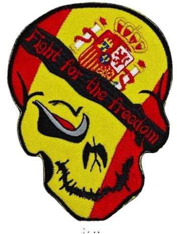 Parche bordado 3D con bandera de España
