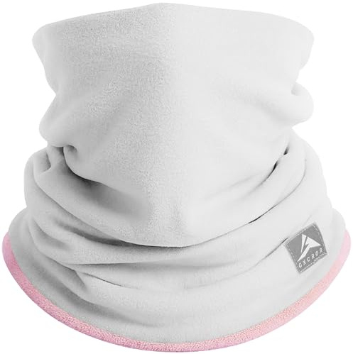 GXCROR Winter Schlauchschal, Wendbarer Fleece Halsschlauch, Winddichte Gesichtsmaske, Warmer Halswärmer für Herren & Damen