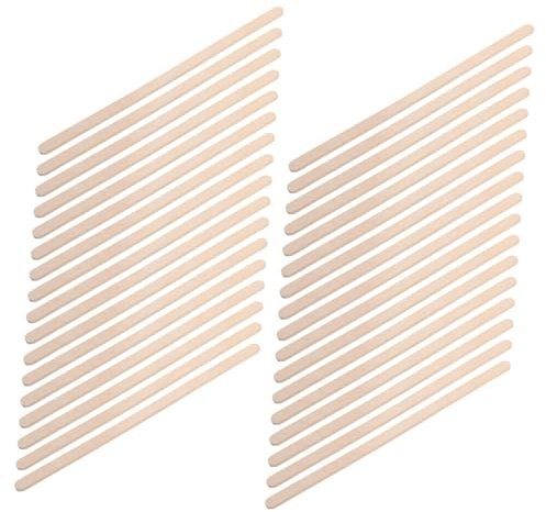 Beaupretty 100stücke Wachsstift aus Holz zur Haarentfernung Abgerundete Kanten für Angenehmes Hautgefühl Vielseitig Einsetzbar für Wachsen Augenbrauenformen und Mehr