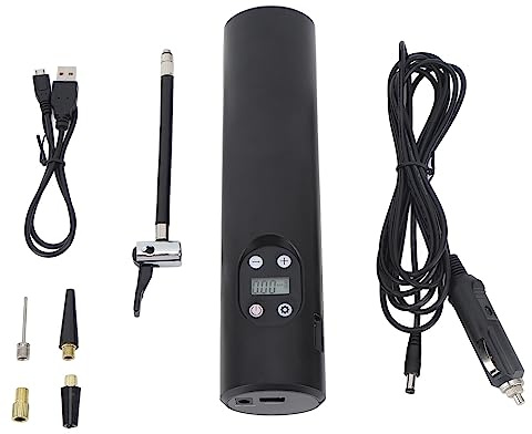 UMDHAIYI Gonfiatore per pneumatici senza fili, compressore d'aria portatile, pompa per bici ricaricabile elettrica per auto, bici, palla, moto
