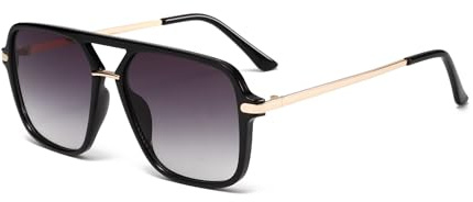 WDZAYXC Übergroß Quadratische Sonnenbrille für Damen und Herren | Moderne, UV400 Schutz