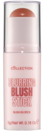 Collection Cosmetics Blurring Blush Stick- 5g- Rosy | 2-in-1 Use- Blurred Finish- Buildable and Ultra Blendable- Long Lasting Colour