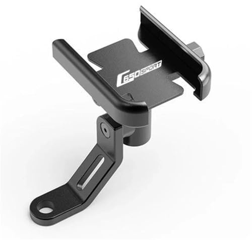 GPS Support De Navigation pour Téléphone Moto pour BMW C650 Sport C650GT 2012-2025 Guidon pour Rétroviseur GPS D'extension Support(Noir 2)