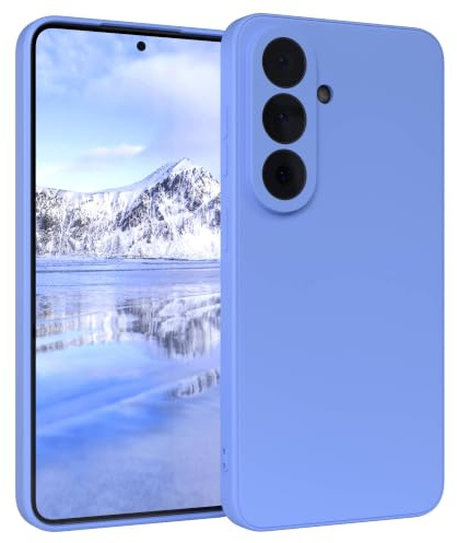 EAZY CASE - Silikonhülle für Galaxy S26 Hülle Silikon Case Blau weich stoßfeste Handyhülle Schutzhülle mit Kameraschutz Dünn Premium Schutz Cover TPU Phone Bumper in Ultramarin Matt
