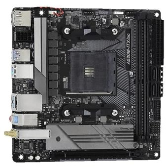 Scheda madre Fit For ASROCK A520M ITX/ac Mini-ITX A520 DDR4 4733+(OC) MHz USB3.2 Max-64G Presa a doppio canale AM4 Scheda madre