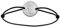 Bijoux Laperledargent Bracelet Cordon Noir réglable rondelle Acier gravé Papa Mon Heros + écrin (Offert)