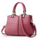 NICOLE & DORIS Elegante Borse a Mano Donna Borse a Tracolla Medie Spalla Borse Strisce Nuova Borsa Crossbody Borse in PU Pelle Casual Lavoro Rosa Scuro