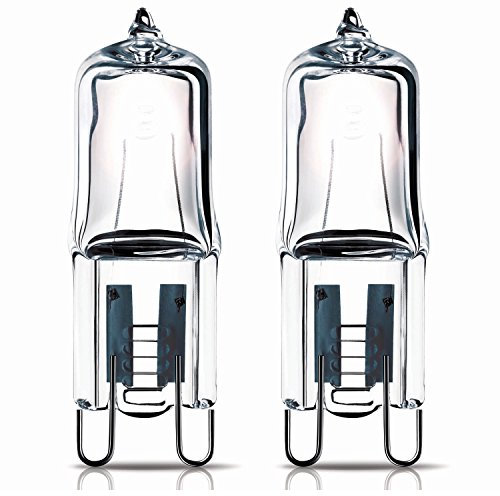 Lot de 2 - Lampe capsule de four à halogène 40W G9 pour usage dans un four Samsung. 240v. Tolérante à la chaleur jusqu'à 300°
