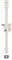 Thirard - Serrure 3 points en applique Beluga blanche cylindre rond transit 2 à tirage 75 x 130 droite