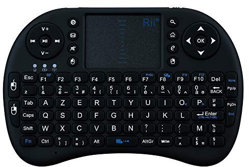 Mini Clavier Bluetooth pour IPAD Mini 4 Tablette sans Fil AZERTY Rechargeable (Noir)