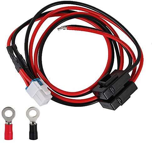 1M 4-Pin 12 AWG 12V 3A DC Fuente de alimentación Cable de Onda Corta Fuente de alimentación Adaptador para FT-450D FT-891 FT-991 Kenwood TS-480SAT TS-590SG TS-890s Icom IC-7000 IC 7610 IC-7300