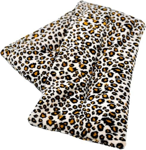 SMUG Wheat Bags Microwavable Neck & Shoulder | Soothing Heat Bags Microwavable | Hot & Cool Therapy | Lavender Oil | Pain Relief for Muscles, Joints & Migraines, Period Pain & Cramps | Leopard
