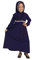 Muslimische Islamische Abaya Mädchen Lange Kleid, KIMODO® Kleinkind Outfit Kleidung Langarm Kleid mit Sticken Hijab