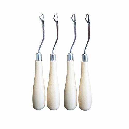 Häkelnadel-Set für Zöpfe, Schals, Teppiche und andere Handarbeiten 6.3 Inches 4 Stück.