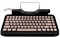 Andana Rymek Typewriter Style Mechanical Wired & Wireless Keyboard with Tablet Stand, Bluetooth Connection (Gold)