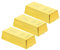 Amosfun 3 Stück Gefälschte Gold Ziegel Kunststoff Goldbarren Goldbarren Dekorative Stütze Bühne Piraten Party Neuheit Geschenke