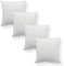 Haus und Deko 4er Set Füllkissen Innenkissen Polyester Sofakissen Kopfkissen Kissen Weiß Inlett (30 x 30 cm)