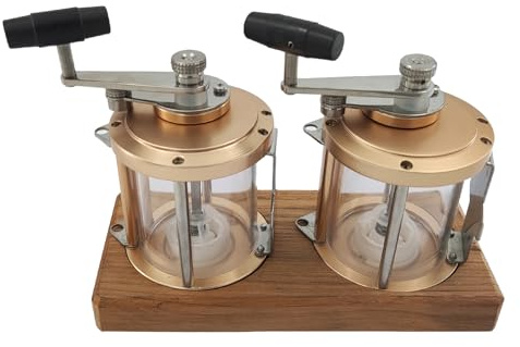ISURE MARINE Salz- und Pfeffermühlen-Set mit Holzplatte